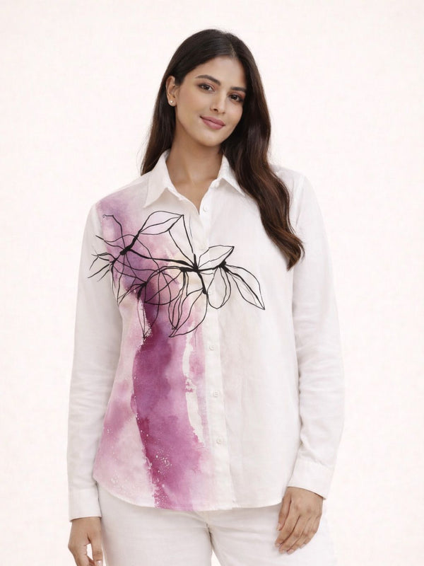 Blush Whisper Floral Shirt