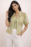 Sage Garden Embroidered Shirt