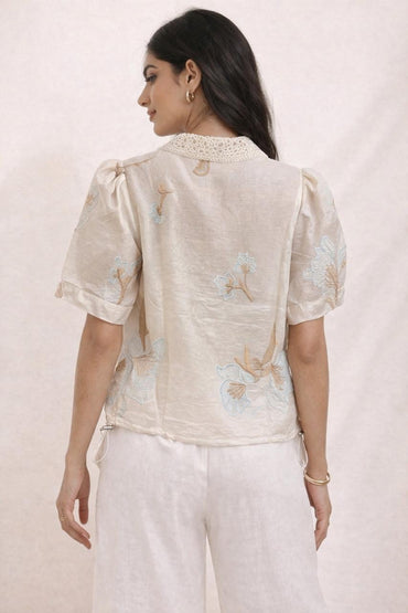 embro garden embroidered shirt
