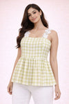 Grass Greene Picnic Peplum Top