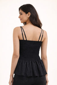 All Black Flair Classy Top